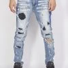 Politics Jeans - Distressed With Paint - Medium Wash - PLTKS0521563 Shop All