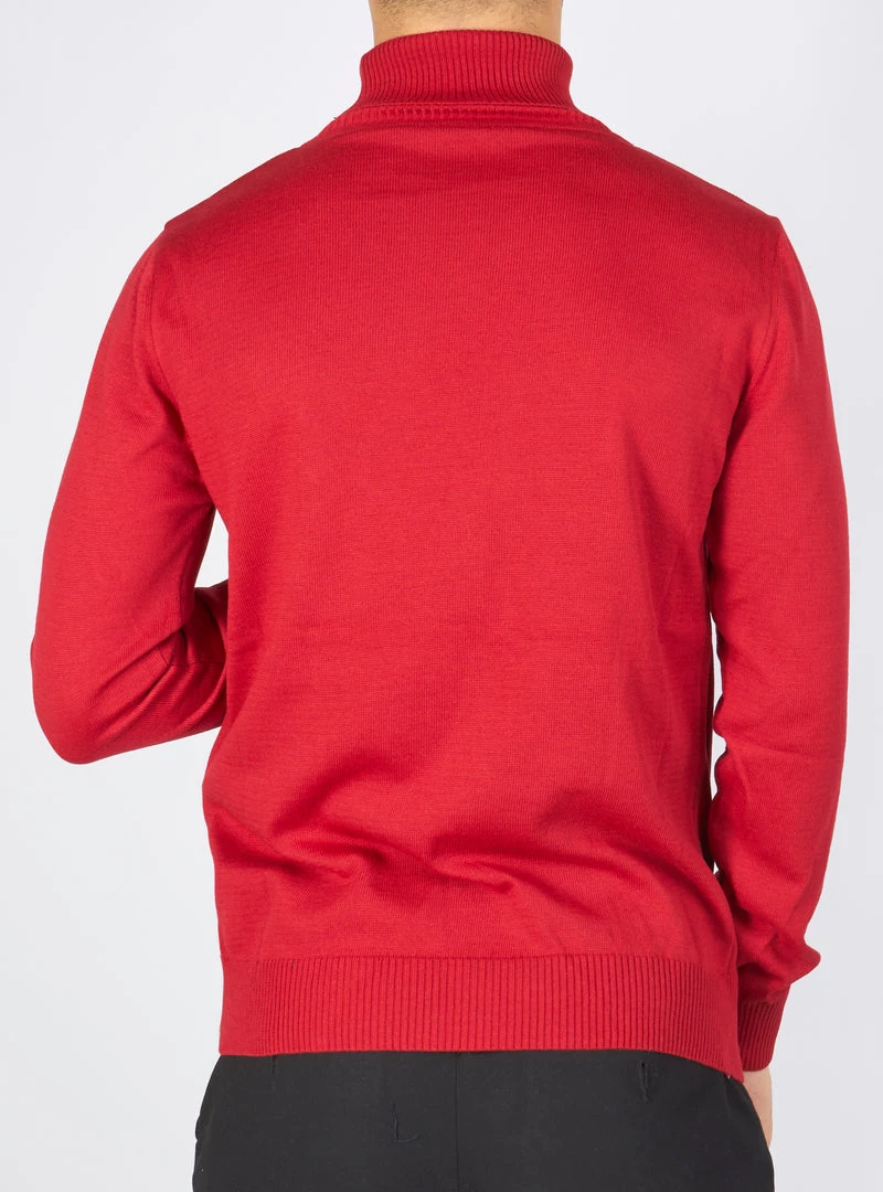 BUYERS CHOICE Buyer's Choice Sweater - Turtleneck Knit - Red - T3409 Shop All 2 BUYERS CHOICE Buyer's Choice Sweater - Turtleneck Knit - Red - T3409 Shop All