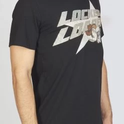 LOCKED & LOADED LNL T-Shirt - Heavy Hitta - Grey And Silver On Black - 105