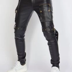 LOCKED & LOADED LNL Jeans - Leather - Black - LLPU1025101 Shop All