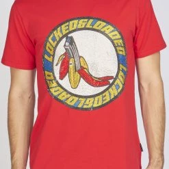 LOCKED & LOADED LNL T-Shirt - B. Clip - Blue And Yellow On Red - 101 Shop All