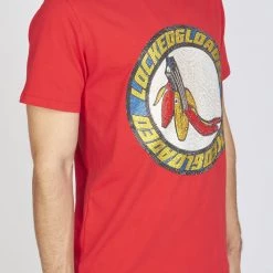 LOCKED & LOADED LNL T-Shirt - B. Clip - Blue And Yellow On Red - 101 Shop All