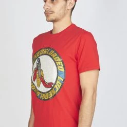 LOCKED & LOADED LNL T-Shirt - B. Clip - Blue And Yellow On Red - 101 Shop All