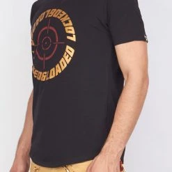 LOCKED & LOADED Shop All LNL T-Shirt - Target - Black Gold And Red