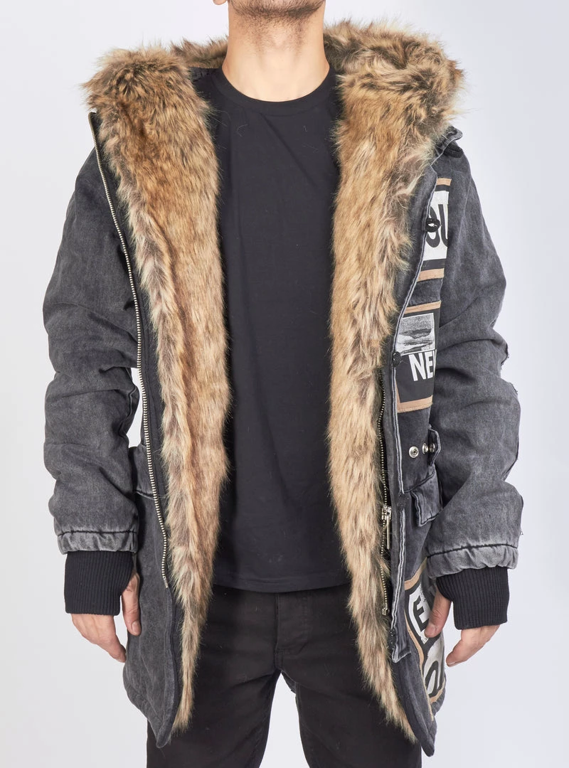 BUYER’S CHOICE Buyer's Choice Coat - Rock You - Washed Black - 3254 1 BUYER’S CHOICE Buyer's Choice Coat - Rock You - Washed Black - 3254