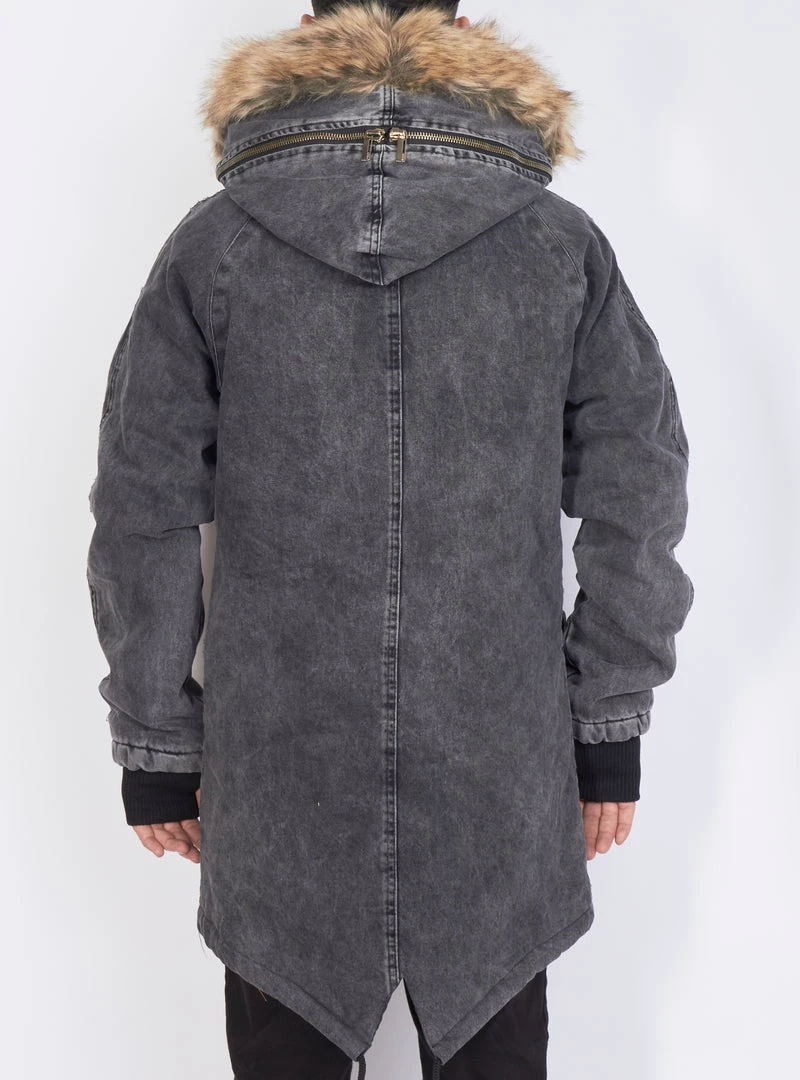 BUYER’S CHOICE Buyer's Choice Coat - Rock You - Washed Black - 3254 3 BUYER’S CHOICE Buyer's Choice Coat - Rock You - Washed Black - 3254