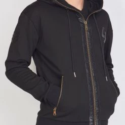 LOCKED & LOADED LNL Hoodie - Leather - Black - LLFZ102500