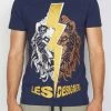 BUYER’S CHOICE Shop All Buyer's Choice T-Shirt - Lightning Lion - Navy - 3280 01