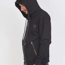 LOCKED & LOADED LNL Hoodie - Leather - Black - LLFZ102500