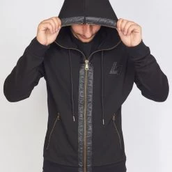 LOCKED & LOADED LNL Hoodie - Leather - Black - LLFZ102500