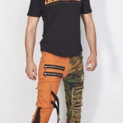 LOCKED & LOADED LNL T-Shirt - L&L - Black, Orange And Olive Green