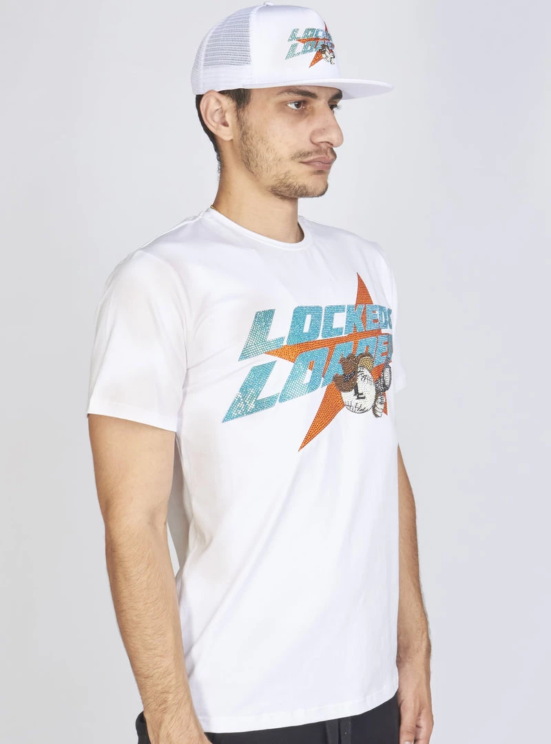 LOCKED & LOADED LNL Snapback - Heavy Hitta - Aqua And Coral On White - 205 Shop All 6 LOCKED & LOADED LNL Snapback - Heavy Hitta - Aqua And Coral On White - 205 Shop All