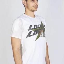 LOCKED & LOADED LNL T-Shirt - Heavy Hitta - Black And Olive On White - 106