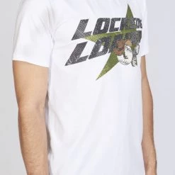 LOCKED & LOADED LNL T-Shirt - Heavy Hitta - Black And Olive On White - 106