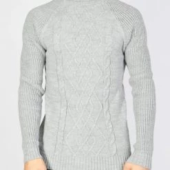 BUYERS CHOICE Buyer's Choice Sweater - Turtleneck Knit - Grey - T3720 Shop All