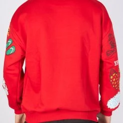 BUYER’S CHOICE Buyer's Choice Sweater - Deep Sea - Red - SW-21591 Shop All