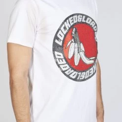 LOCKED & LOADED LNL T-Shirt - B. Clip - Black And Red On White - 107 Shop All