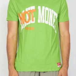 BUYER’S CHOICE Buyer's Choice T-Shirt - Friends Not Money - Lime - ST 7519