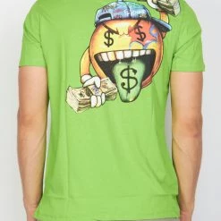 BUYER’S CHOICE Buyer's Choice T-Shirt - Friends Not Money - Lime - ST 7519