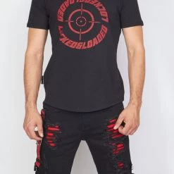 LOCKED & LOADED LNL T-Shirt - Target - Black And Red