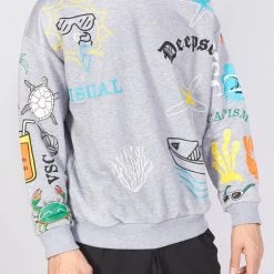 BUYER’S CHOICE Buyer's Choice Sweater - Deep Sea - Grey - SW-21591 Shop All