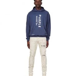 PURPLE-BRAND Purple Brand Hoodie - Blue - P404
