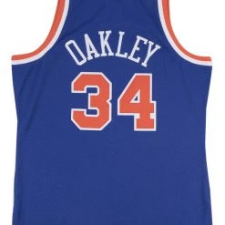 Mitchell & Ness Jersey - Knicks 91 Charles Oakley - Royal And Orange - SMJYGS18188 Shop All